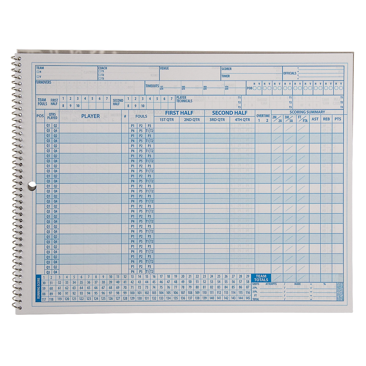 Big 5 Basketball Scorebook - Image 2