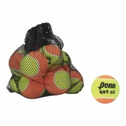 Penn QST 60 Teaching Tennis Balls- 12 Balls In Mesh Bag