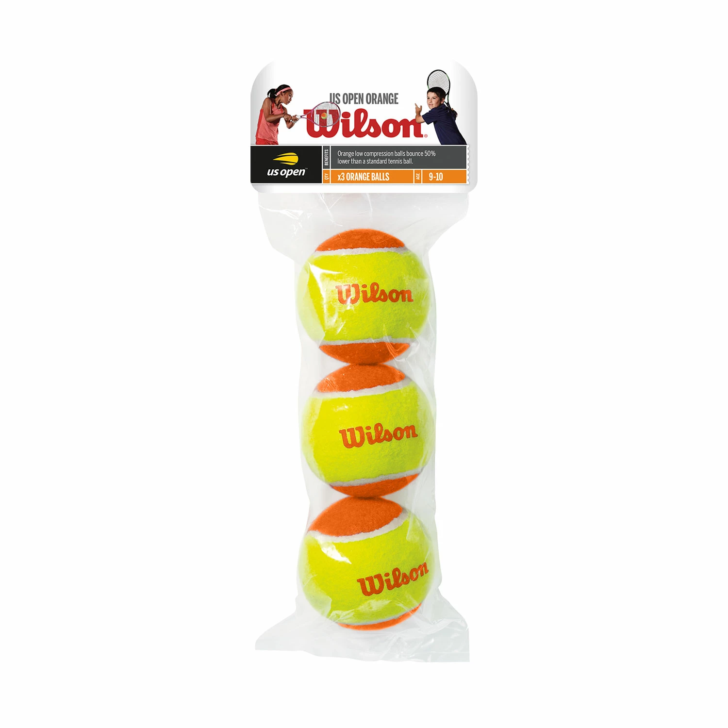 Wilson U.S. Open Orange Tournament Tennis Balls - Image 2